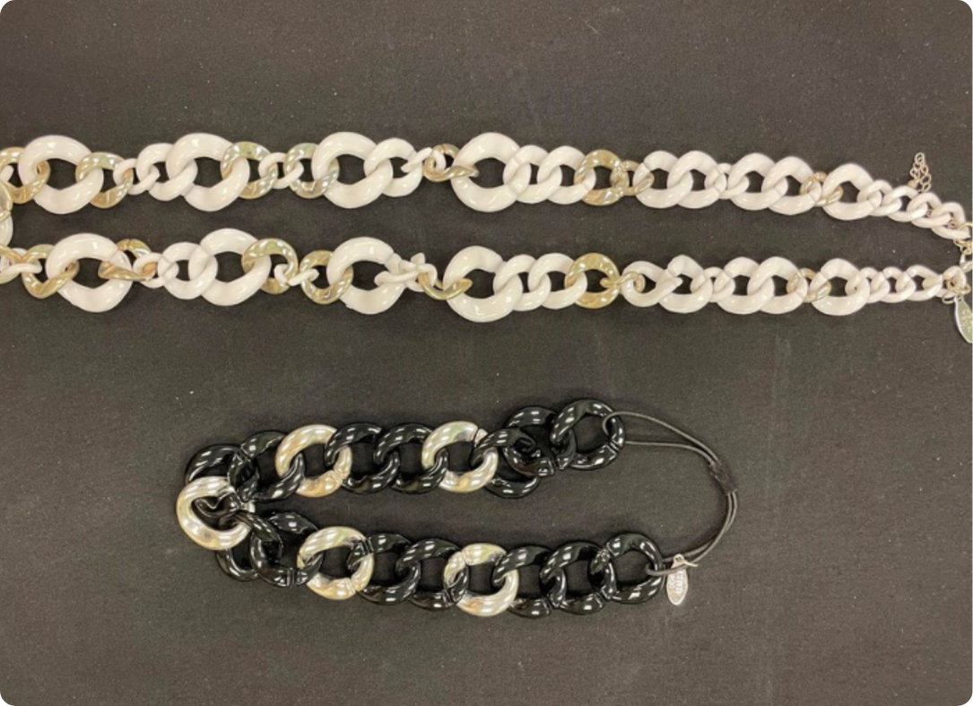 2 Cara NY Chunky Chain Necklaces