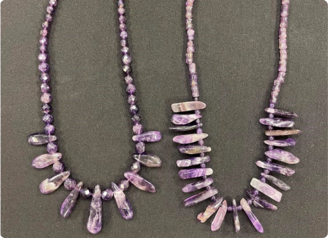 2 Purple Necklaces